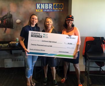 Award from Giants of Science—$20,000
